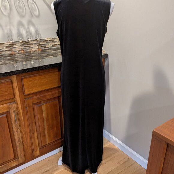 Timeless Elegance Crushed Velvet Sleeveless Slip Maxi Dress with Modesty Jacket - Picture 13 of 13